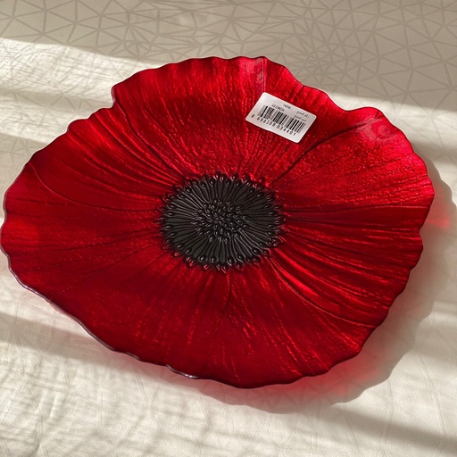 [14096] Gelincik Assiette Rouge 32Cm