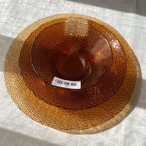 [14698] AK assiette 28 CUNDA -TRANSPARENT AMBER