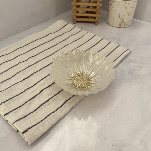 [16486] Fleur Bol Pearl White 10Cm