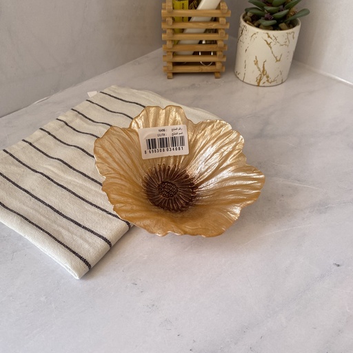 [16496] AK bol 15 LILITH-CENTER METALLIC BROWN - COATED METALLIC PEACH PUFF