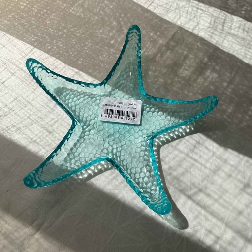 [19023] Starfish Assiette Aqua Blue 21Cm