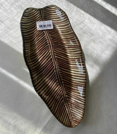 [19202] Leaf Assiette Verte 36Cm