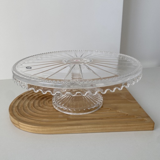 [LN.SKE.028.01.000] Linea Porte Gateaux A Pied Rond Sans Couvercle
