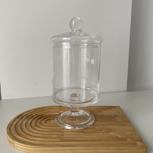 [KV.SLN.052] Cylinder Jar A Pied 12*28Cm