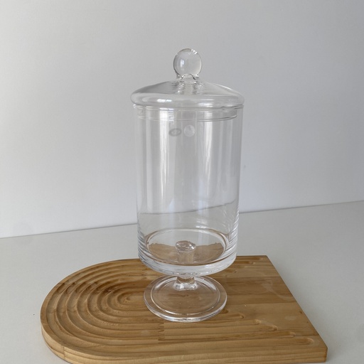 [KV.SLN.053]  Cylinder Jar A Pied 12*31,5Cm
