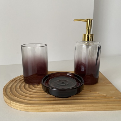 [BY.CLN.002.001] Clean Ensemble De Salle De Bain Lot De 3 Violet