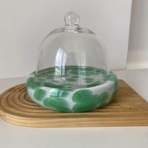 [WW.SMG.020.21.000] Simge Centre Piece Vert Avec Couvercle 