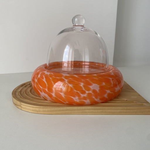 [WW.SMG.024.21.000] Simge Centre Piece Orange Avec Couvercle