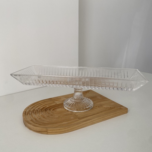 [LN.SDS.039.01.000] Plateau A Servir A Pied Transparent
