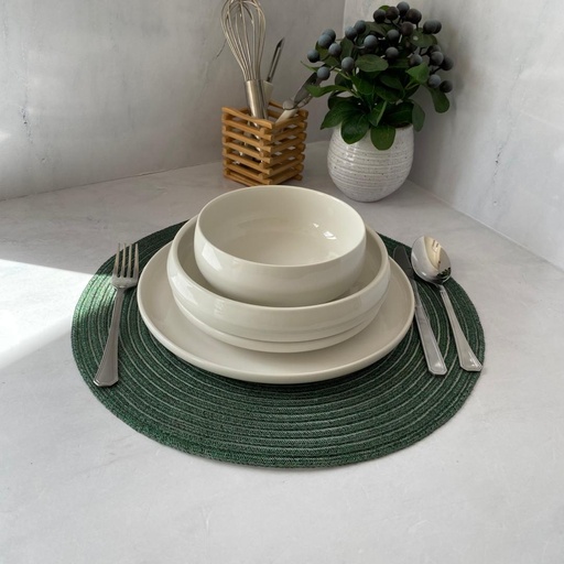 [2011-12D] service a table 24 Pieces céramique blanc