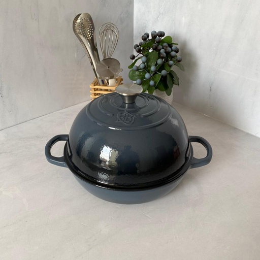 [8865-8] TAJINE EN FONT COULEUR GRIS FONCE