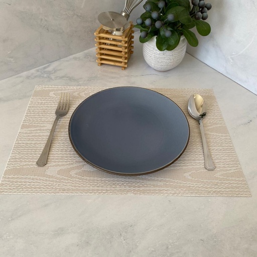 [GBSEO25DUVC26L] Assiette Plate Bleu 25Cm