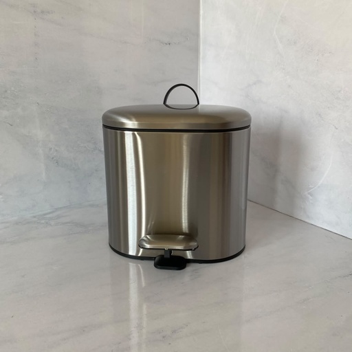 [104930-006] Poubelle A Pedale Rectangulaire Inox 3L 