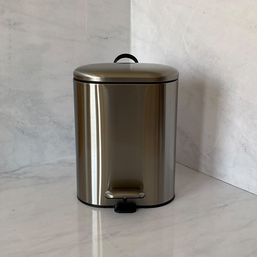 [104931-006] Poubelle rectangulaire Inox 5L 